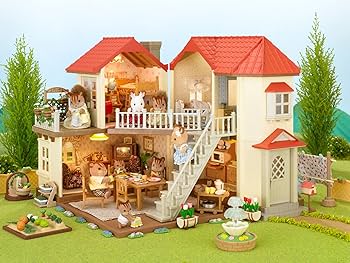 Amazon.co.jp: シルバニアファミリー お家 あかりの灯る大きなお家 ハ