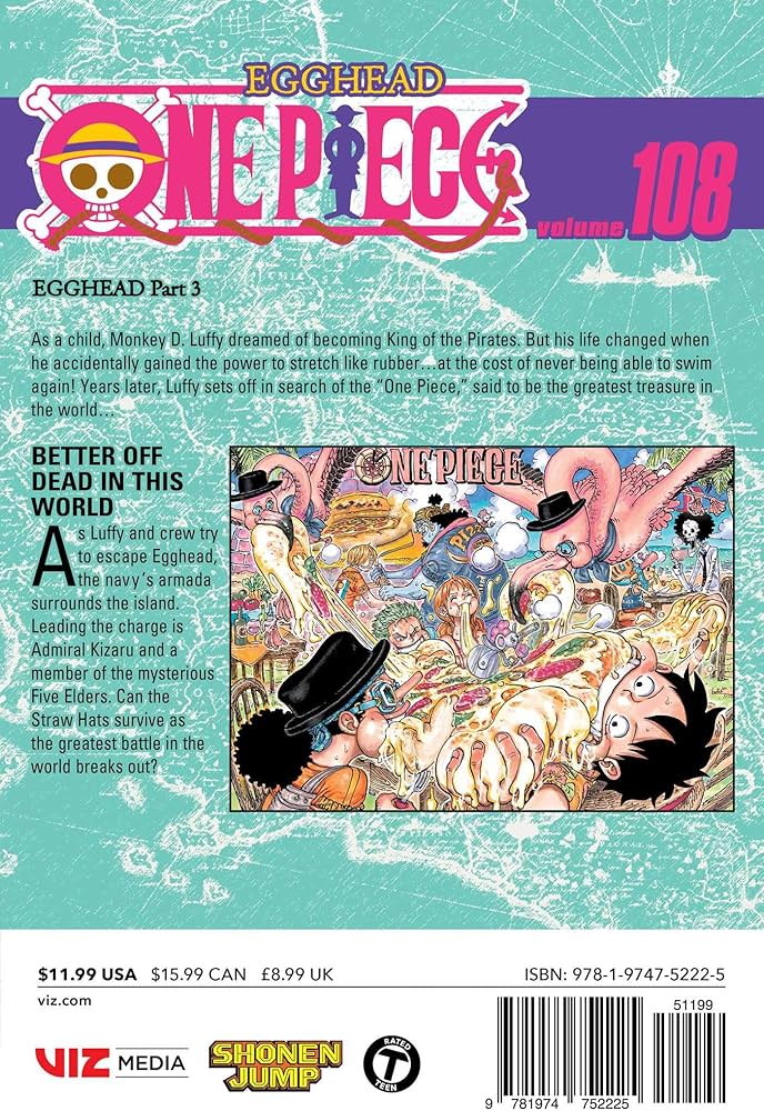 Amazon.com: One Piece, Vol. 108: 9781974752225: Oda, Eiichiro: Books