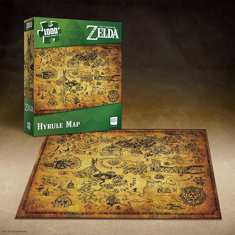 Amazon | ゼルダの伝説 ハイラルマップ 1,000ピース ジグソーパズル