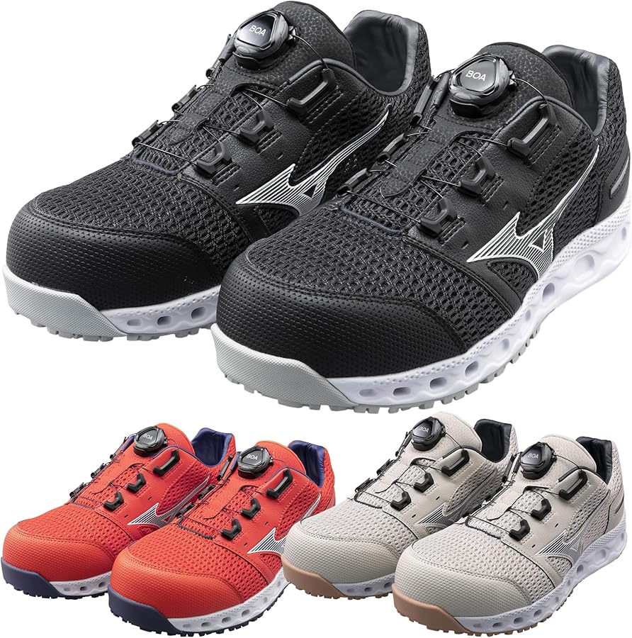 Amazon | ミズノ 安全靴 ワークシューズ オールマイティVH51L BOA