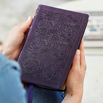 RSV Personal Size Bible with Cross References, Purple Leathersoft