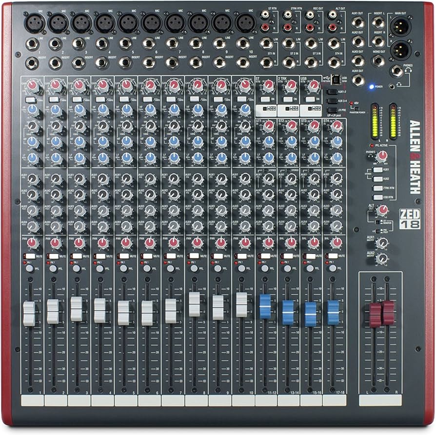 Amazon.com: Allen & Heath ZED-18 - 18-Channel Touring Quality