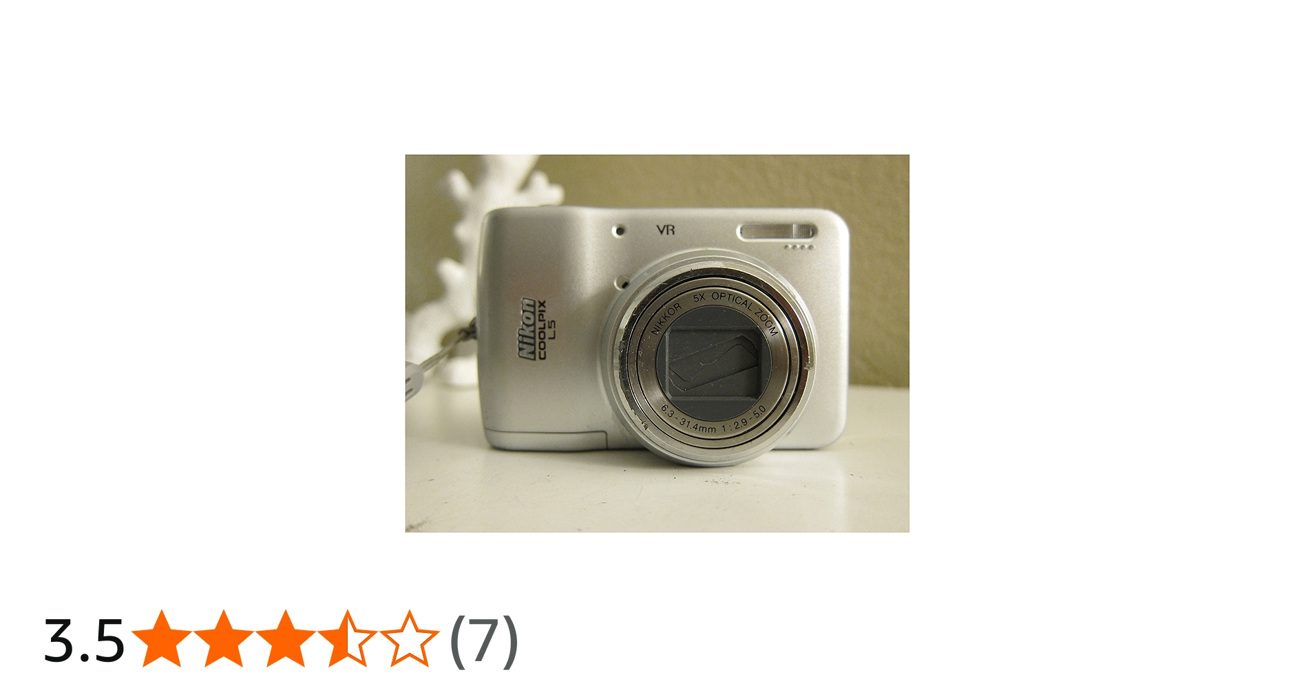 Amazon | Nikon Coolpix L5 7.2MP デジタルカメラ 5倍光学振動低減