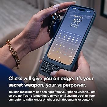 Amazon.com: Clicks Keyboard for iPhone 15 Pro – Keyboard Case for