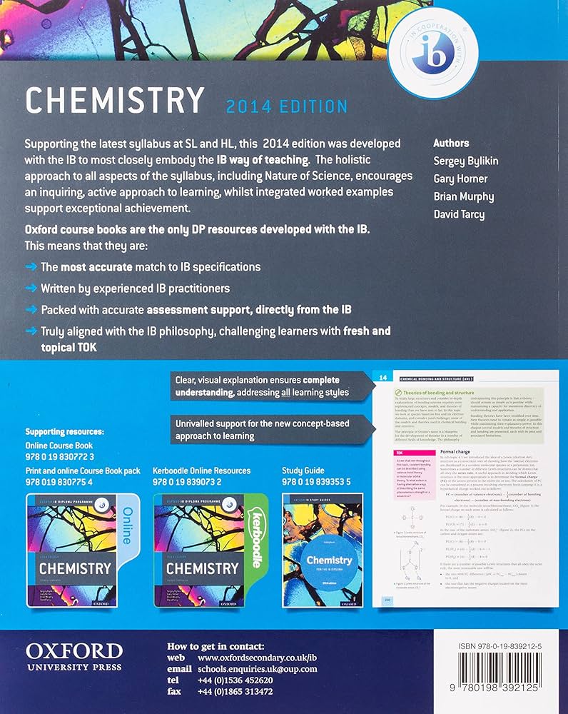 Amazon.com: Oxford IB Diploma Program Chemistry: Course Companion
