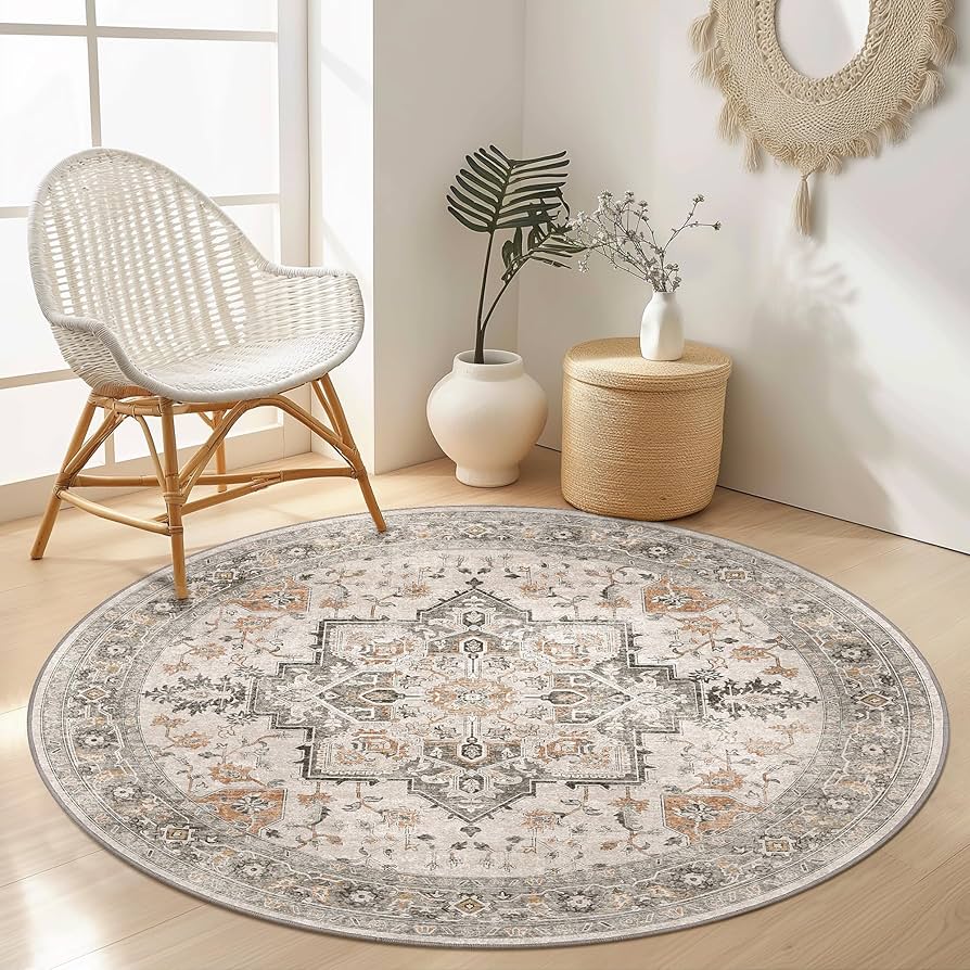 Amazon.com: GENIMO 6FT Round Area Rugs for Living Room, Circle
