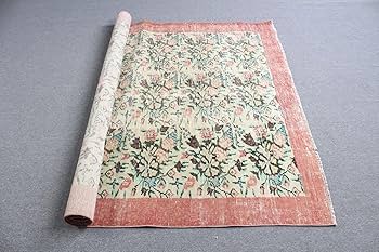 Amazon | トルコラグ、ヴィンテージラグ、5.5x9.1フィートの大きなラグ