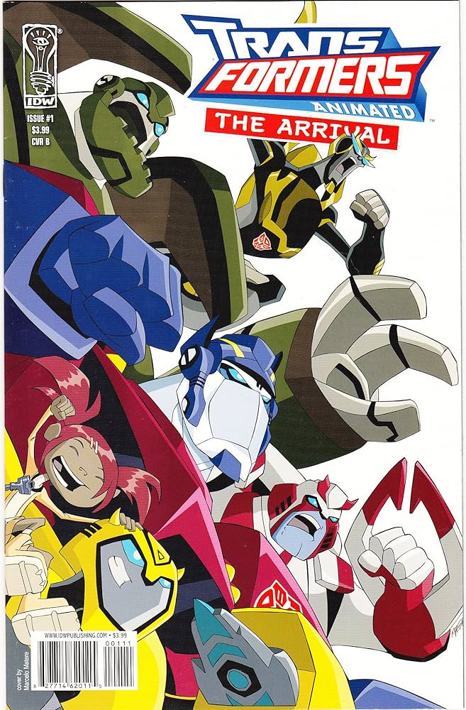 Amazon.com: Transformers Animated The Arrival #1 Cover B Marcelo