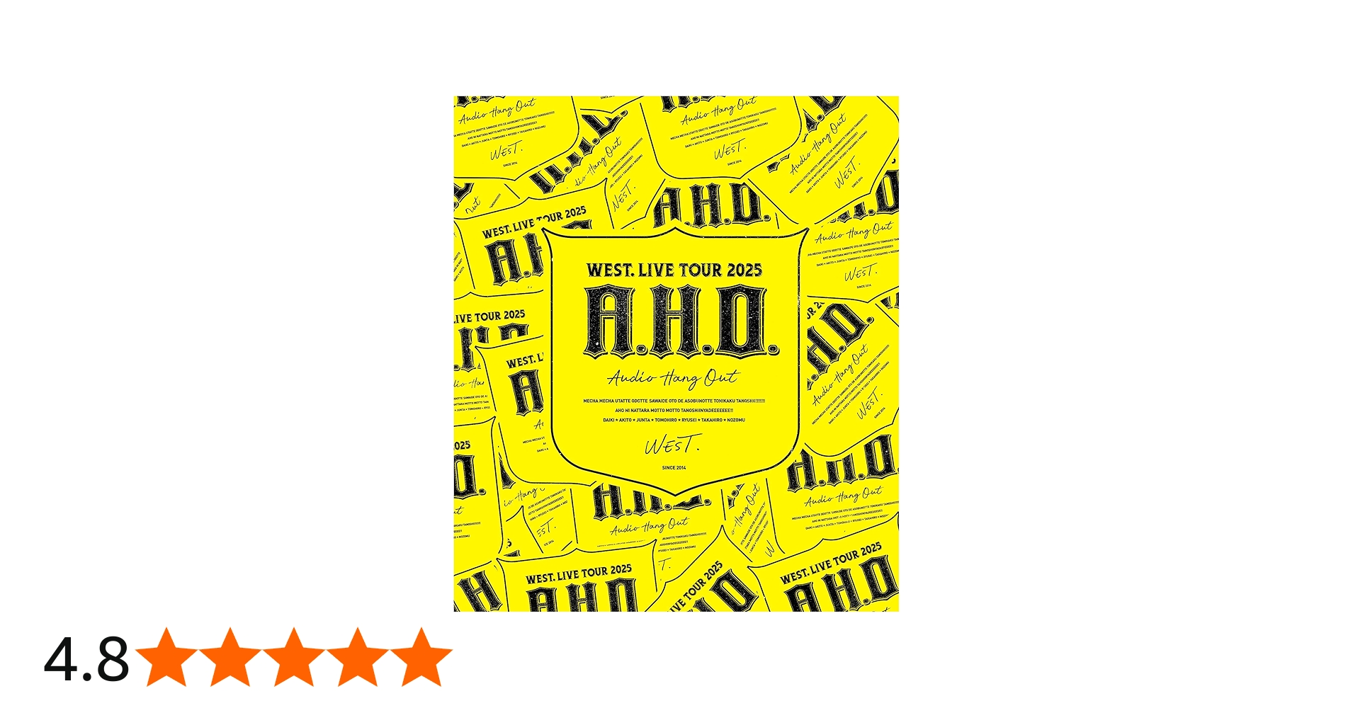 Amazon.co.jp: WEST. LIVE TOUR 2025 A.H.O. -Audio Hang Out- (通常盤