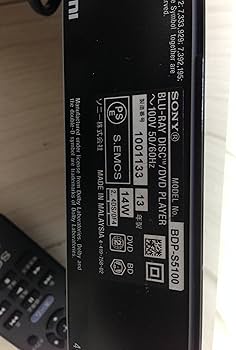 Amazon | SONY ブルーレイディスクプレーヤー/DVDプレーヤー BDP-S5100