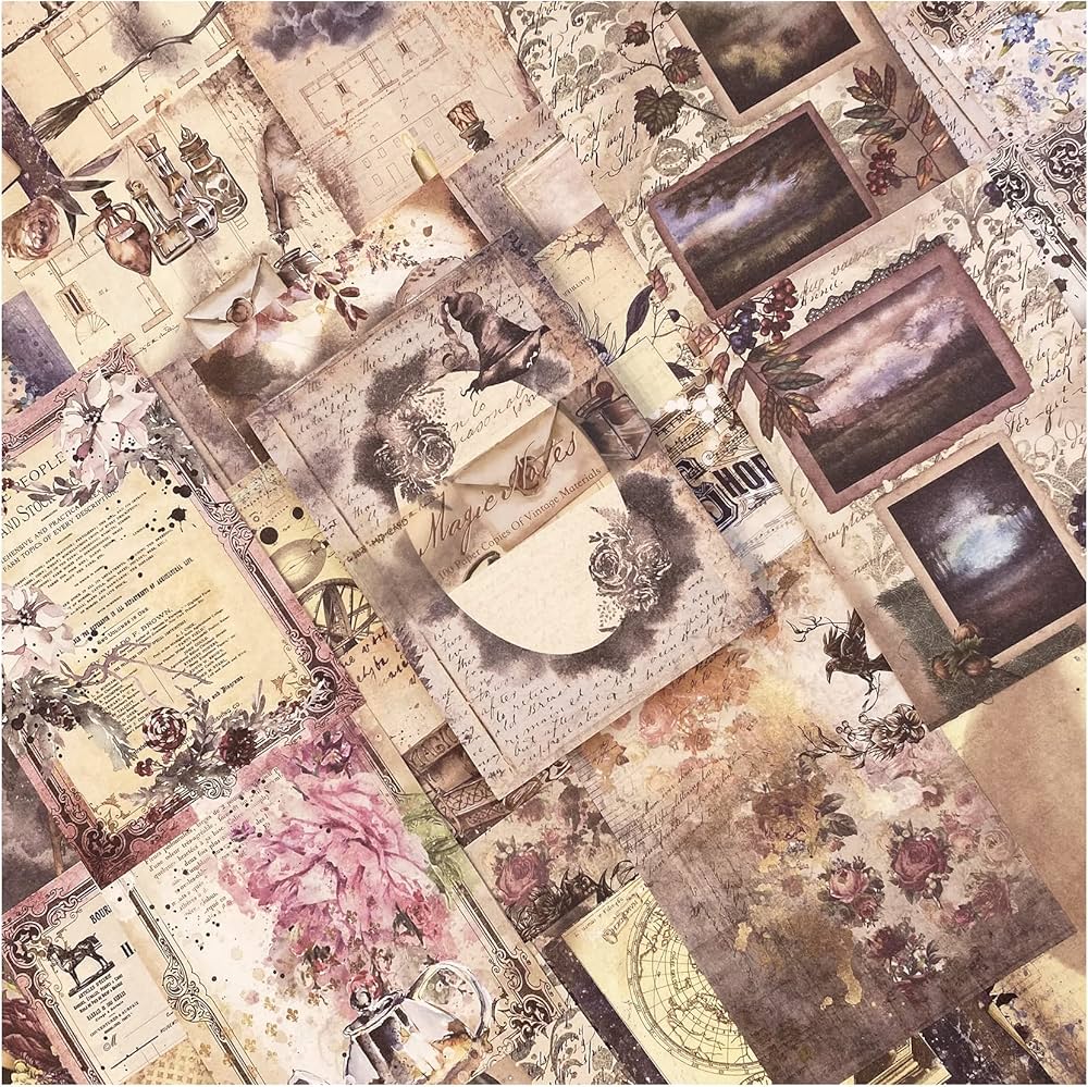 Amazon.co.jp: コラージュ 素材 デザインペーパー 詰め合わせ Arpaper