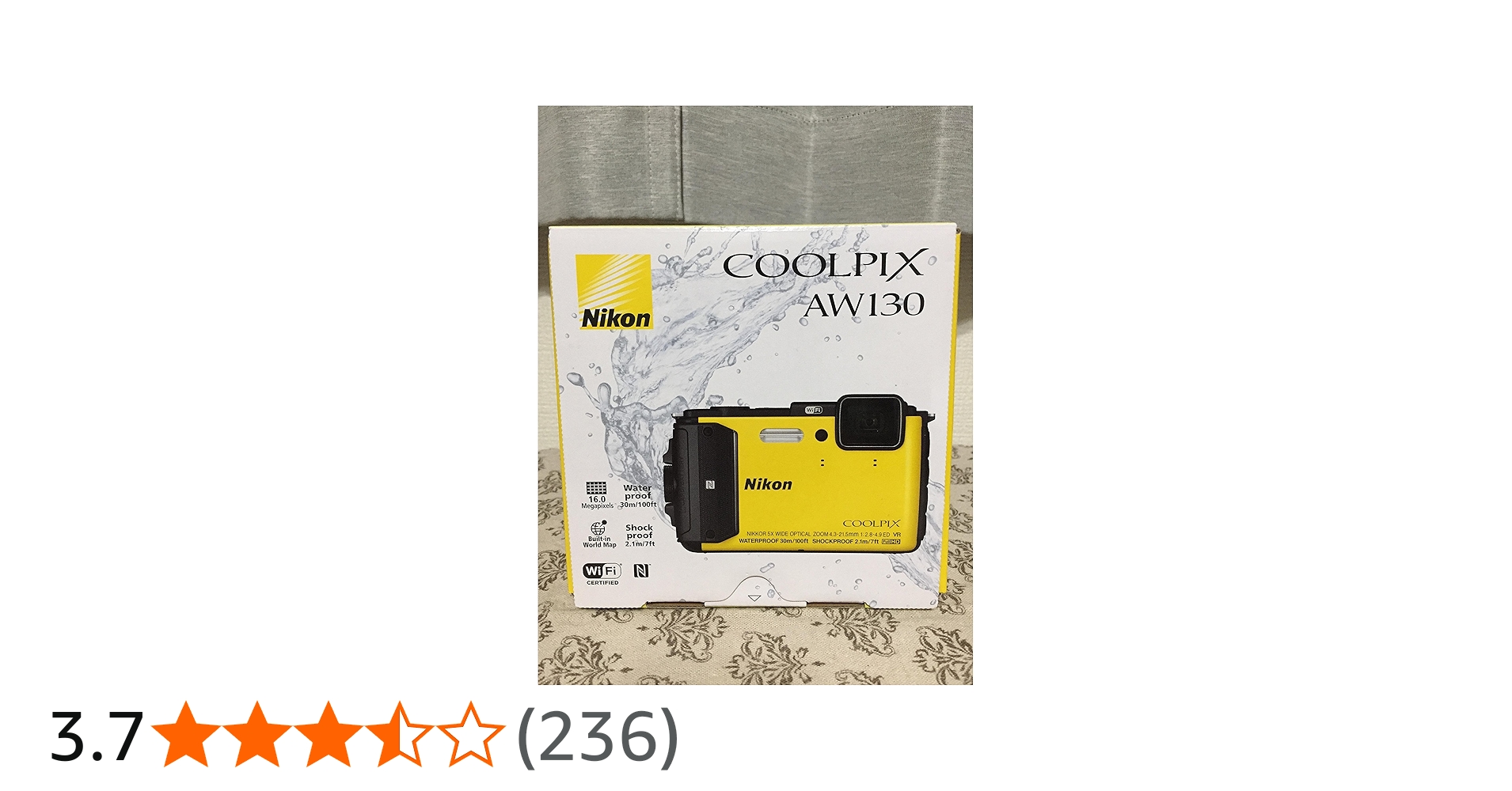 Amazon | Nikon デジタルカメラ COOLPIX AW130 イエロー YW