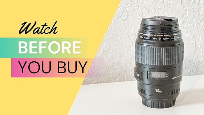 Amazon.com : Canon 100mm F2.8 Macro USM AF Lens : Camera Lenses