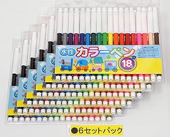 Amazon.co.jp: サインペン18色 6セットパック T22-Q-89-18V-6 : 文房具