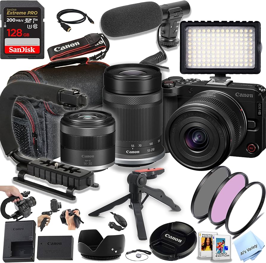 Amazon.com : Canon EOS R50V Mirrorless Camera with 14-30mm + 55