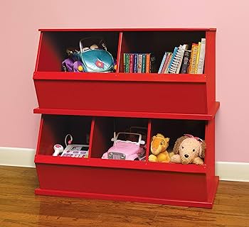 Amazon.com: Badger Basket Stackable Toy Storage Organizer - Two
