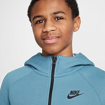 Nike Sportswear Tech Fleece Big Kids' Full-Zip Hoodie (HV5867-476
