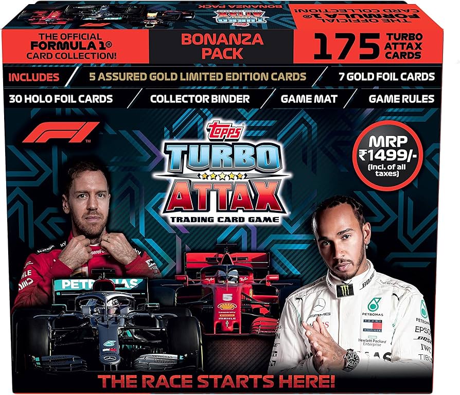 Amazon.com: Topps F1 Turbo Attax Trading Card Game Bonanza Pack