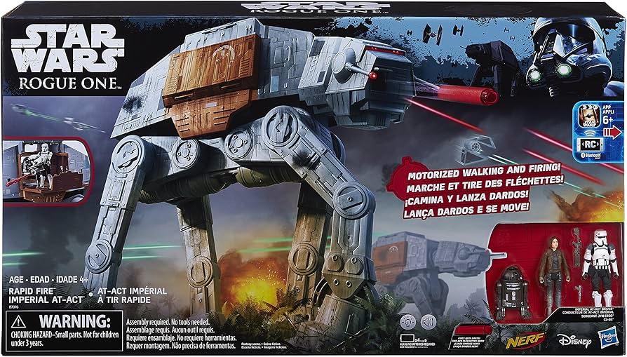 Amazon.com: STAR WARS Rogue One Rapid Fire Imperial at-ACT : Toys