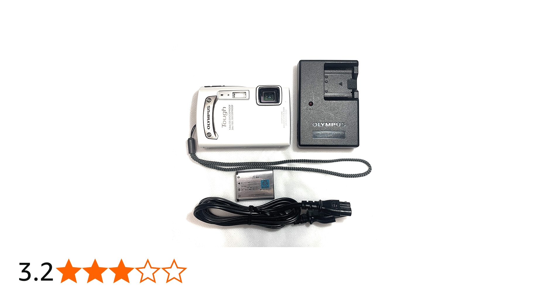 Amazon | OLYMPUS 防水デジタルカメラ TOUGH TG-310 ホワイト 3m防水