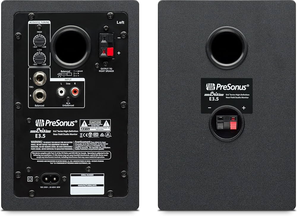 Amazon.co.jp: PreSonus Eris E3.5（ペア） 2ウェイ・アクティブ