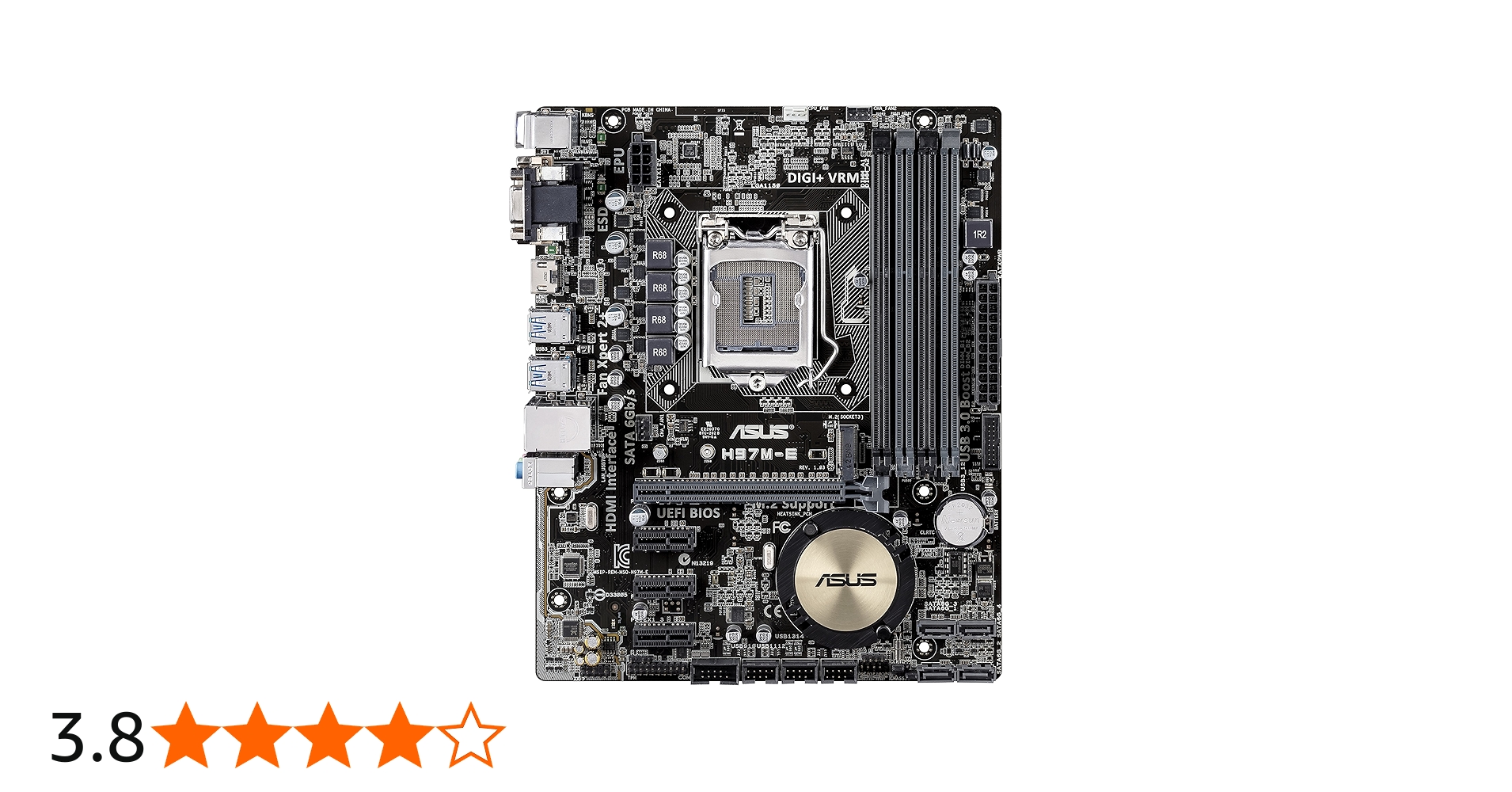 Amazon | ASUSTeK Intel H97チップセット搭載マザーボード H97M-E