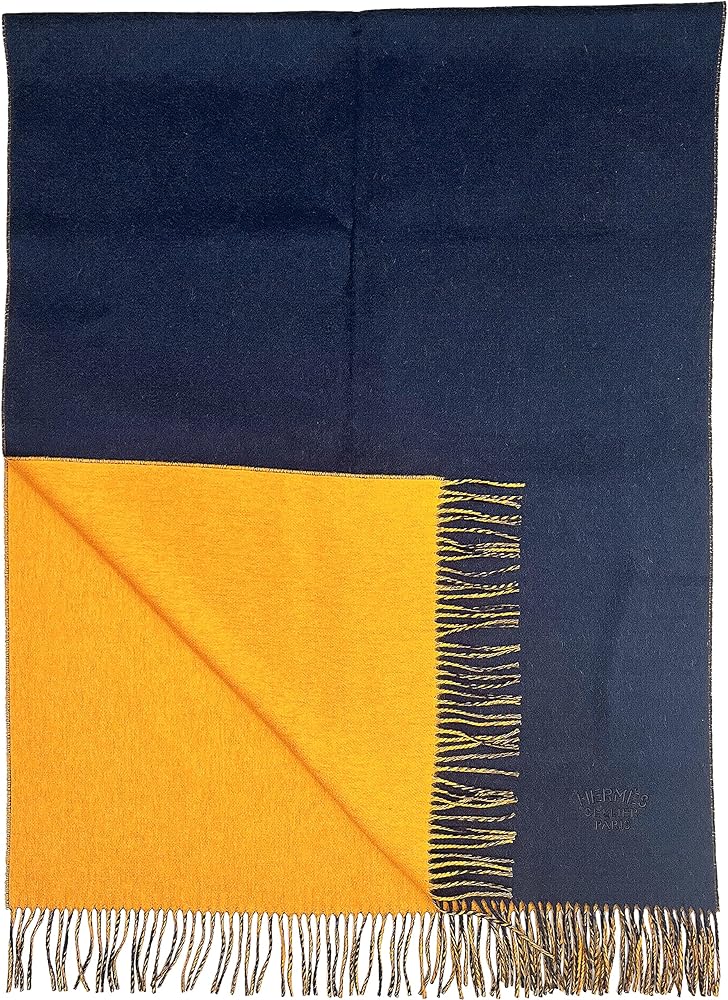 Amazon.co.jp: [エルメス] ダブルフェイス マフラー ストール カシミヤ