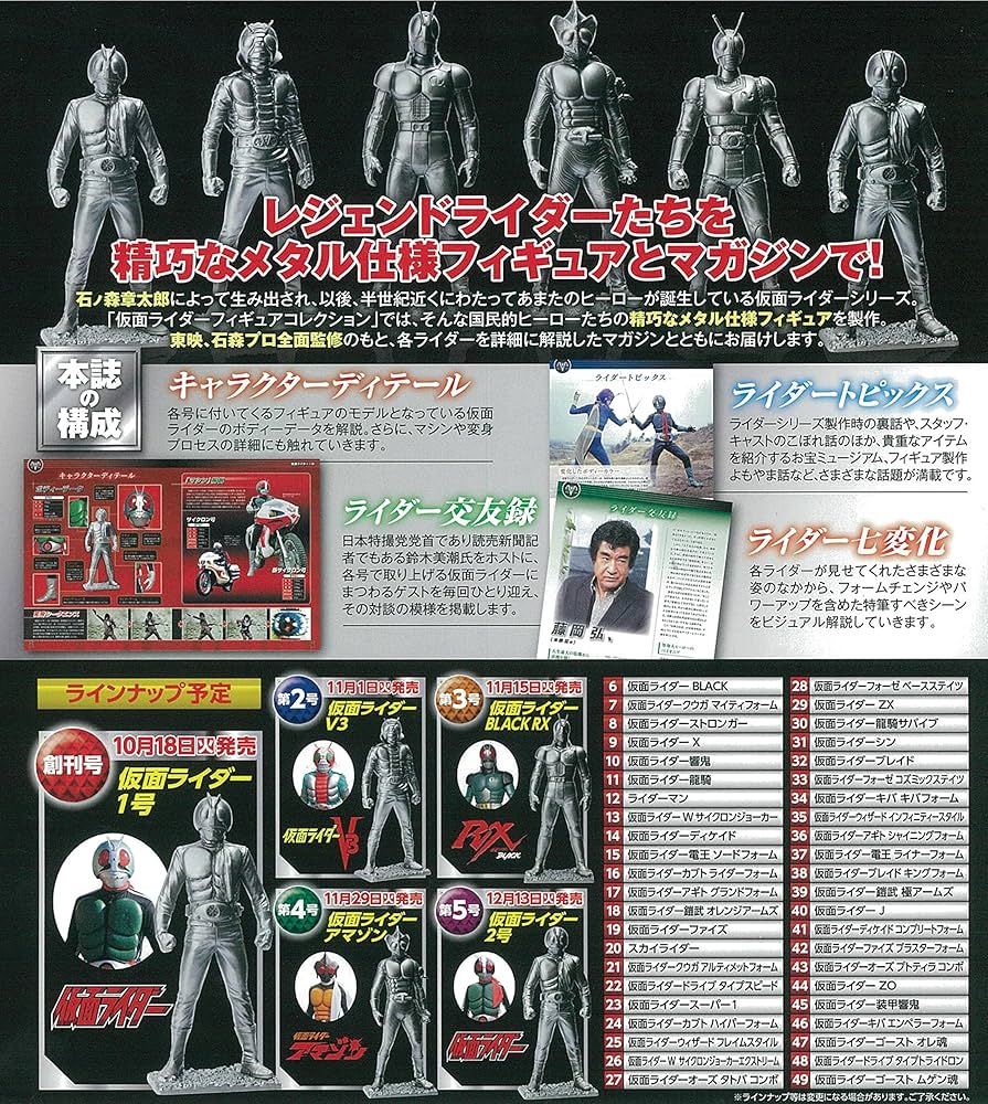 Amazon.co.jp: 仮面ライダーフィギュアコレクション【創刊号】2017年 3