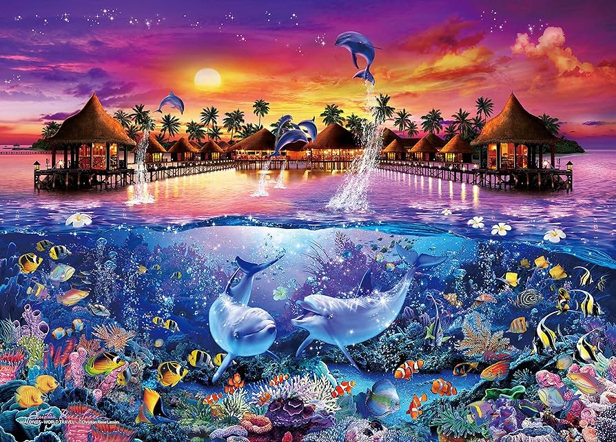 Amazon | 1000ピース ジグソーパズル ラッセン モルディブ ~ワールド