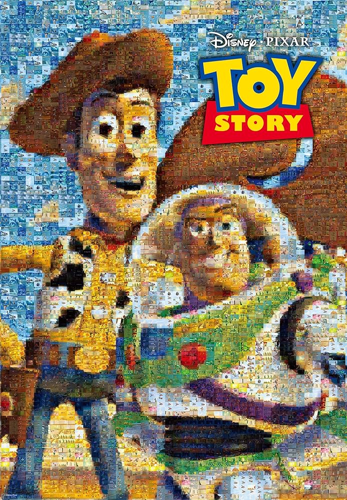 1000 piece jigsaw puzzle Toy Story Woody and Buzz (photo mosaic