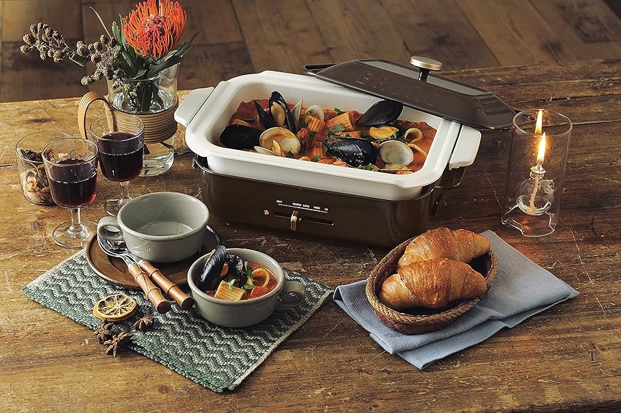 Amazon | BRUNO コンパクトホットプレート BOE021-BR ブラウン BOE021