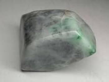 Amazon.co.jp: 灰緑 169g M 翡翠 原石 ヒスイ 鉱物 鑑賞石 糸魚川 水石