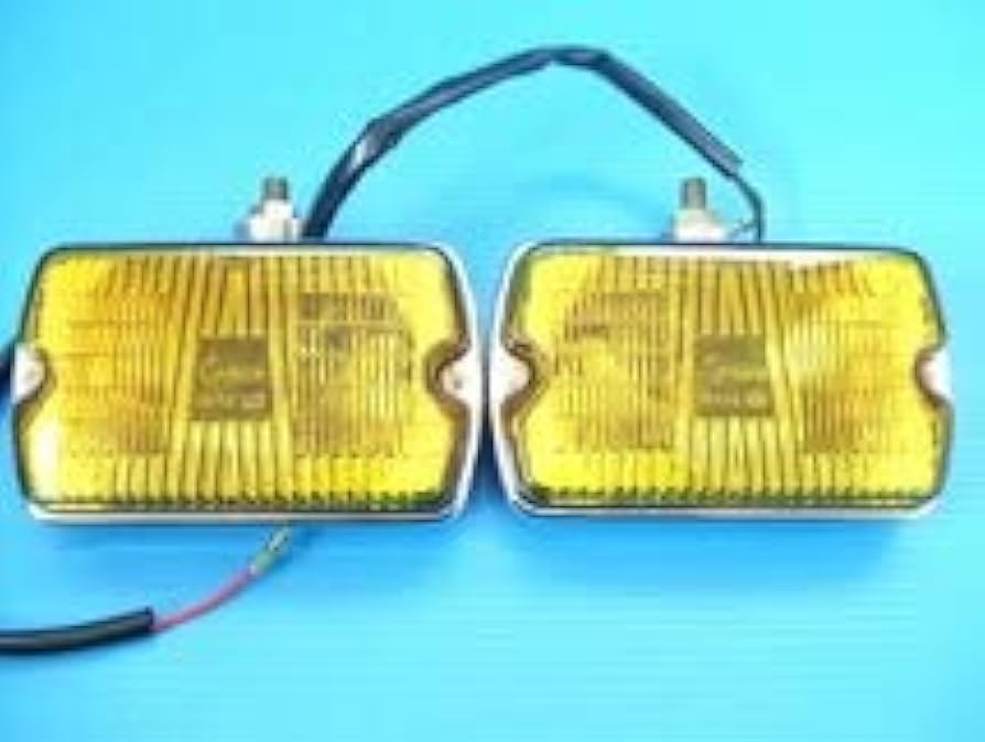 Amazon.co.jp: 当時物 2個 シビエ 35 角型 フォグランプ 旧車 昭和