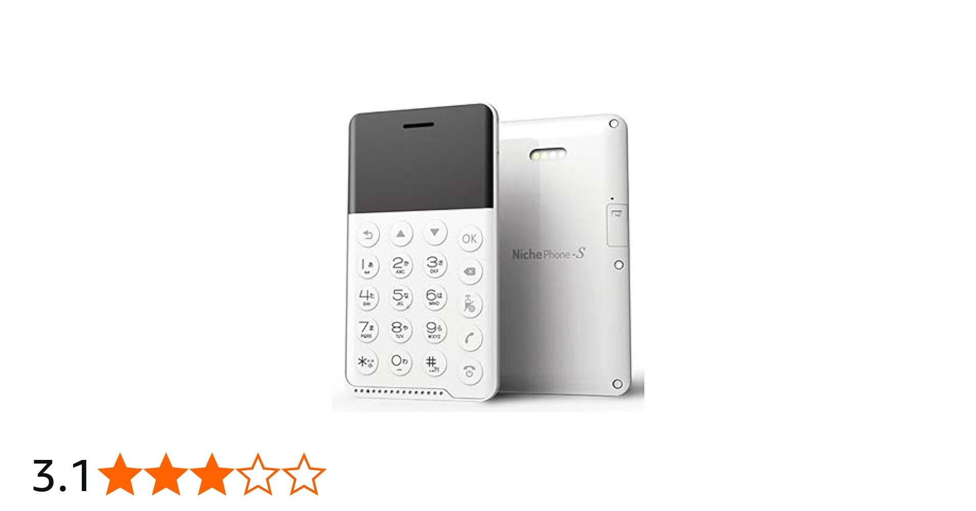 Amazon | FutureModel NichePhone-S ホワイトカードサイズのSIMフリー