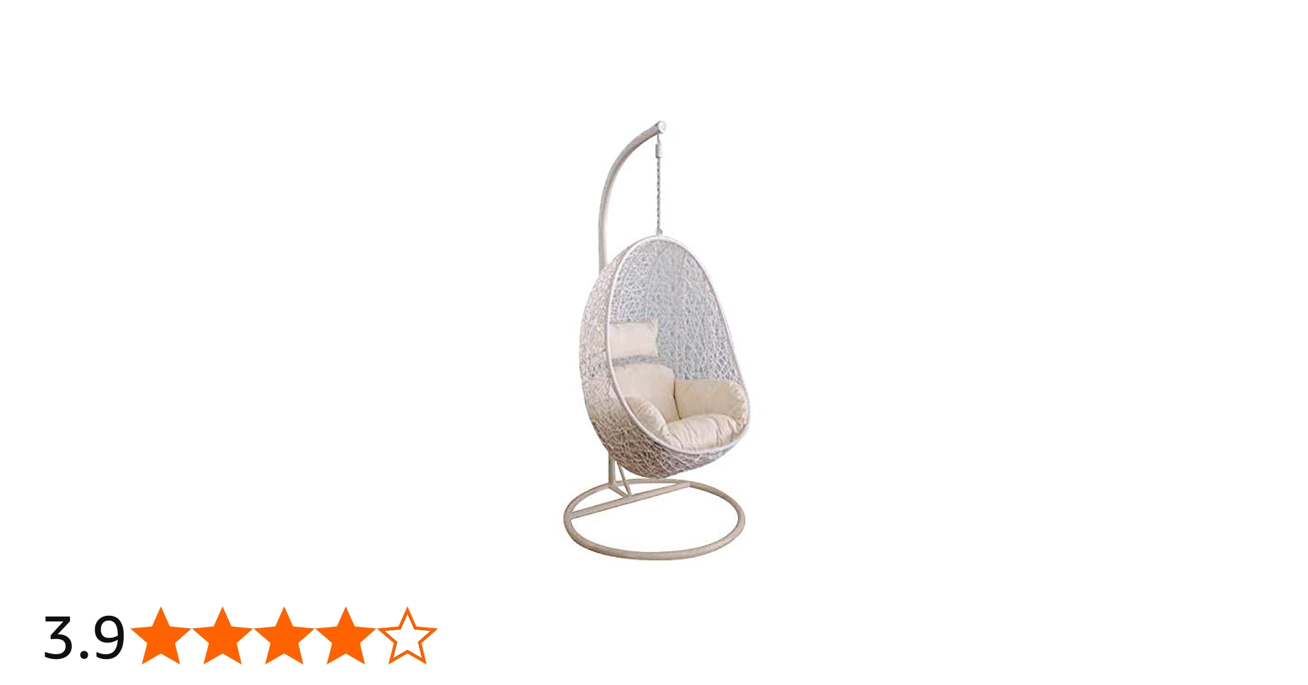 Amazon｜ハンギングチェア（ノーマル型）クッション付き ホワイト