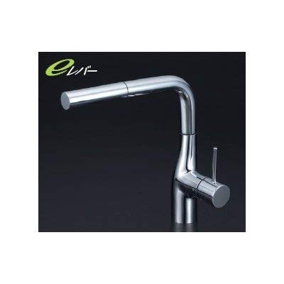 KVK シングル混合栓(eレバー) KM6161EC (水栓金具) 価格比較 - 価格.com