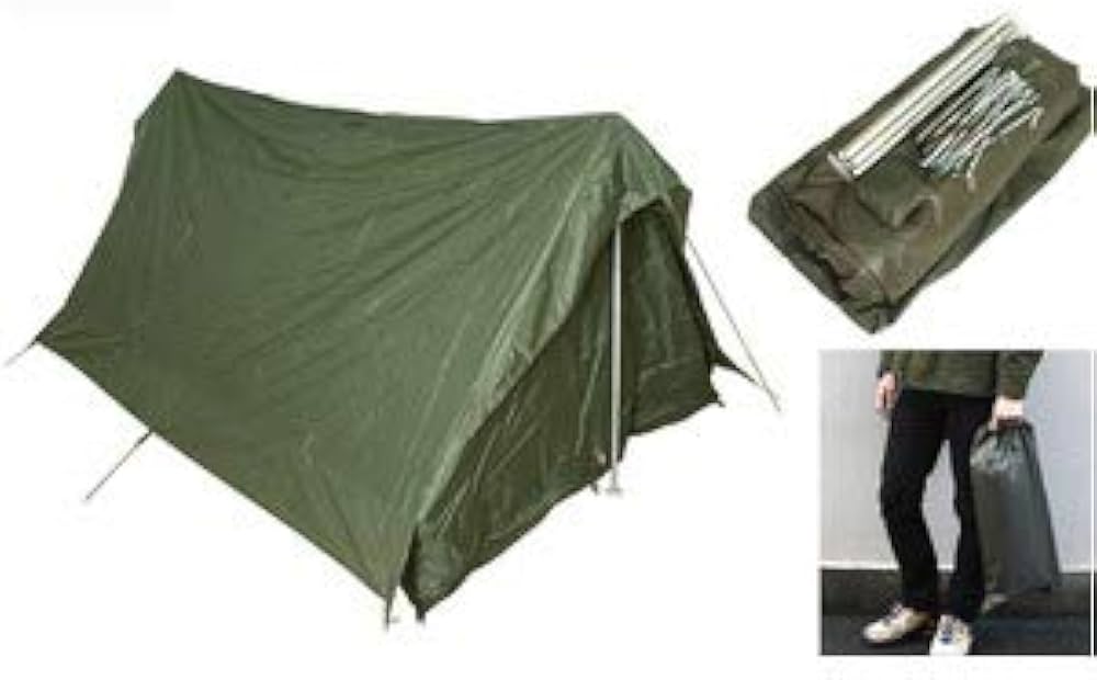 Amazon.co.jp: フランス軍放出F1テントセット未使用デットストック