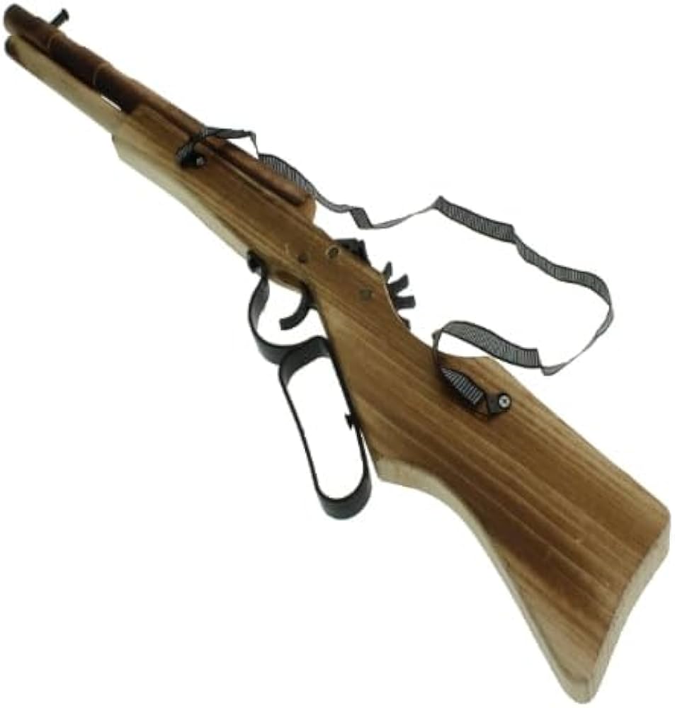 Amazon.co.jp: 木製ゴム銃 ライフル型 24号 トリガーガード付き 輪ゴム