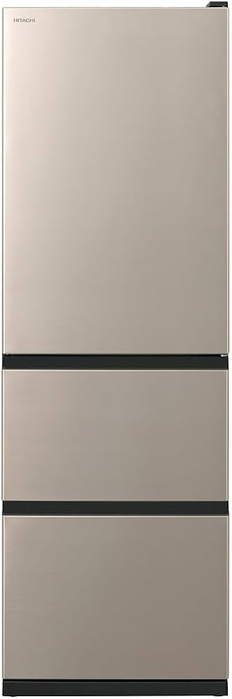 Amazon | 日立 冷蔵庫 幅60cm 375L 右開き R-V38V N ライトゴールド