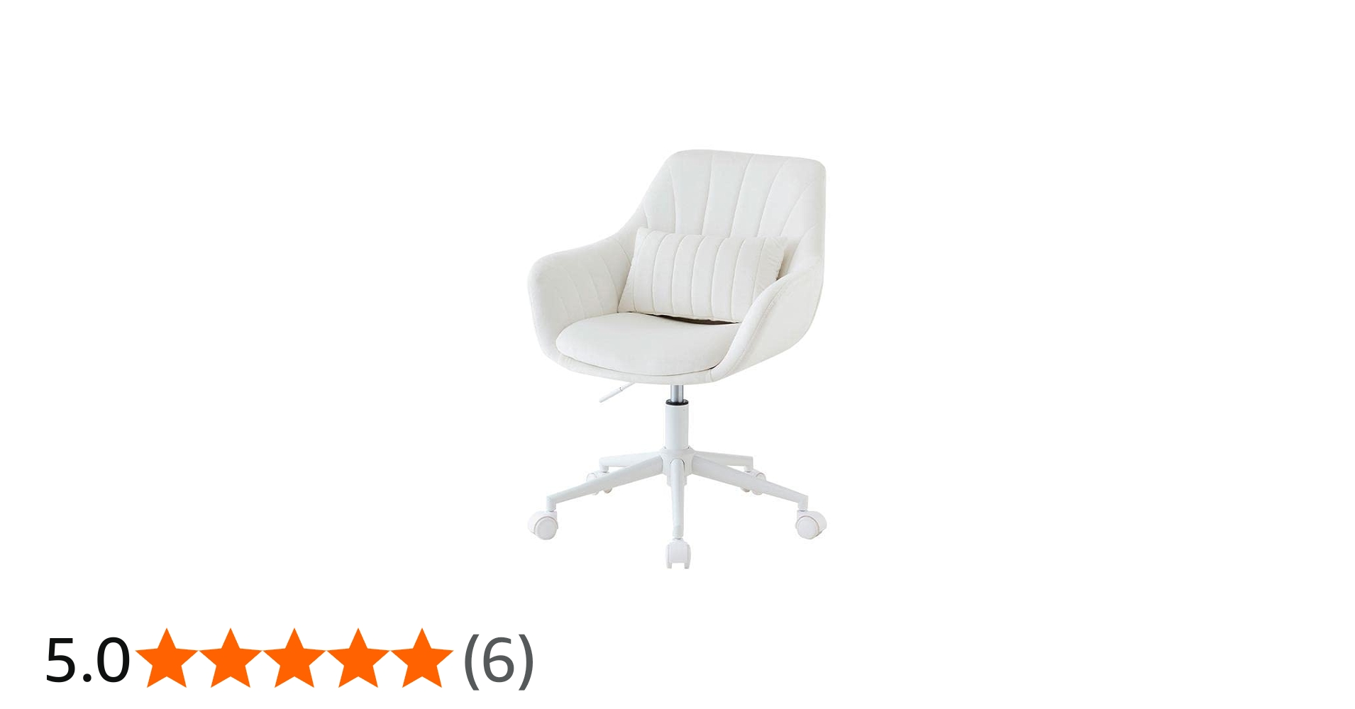 Amazon.co.jp: ASHEL ジェリー デスクチェア ベロア キャスター 白脚