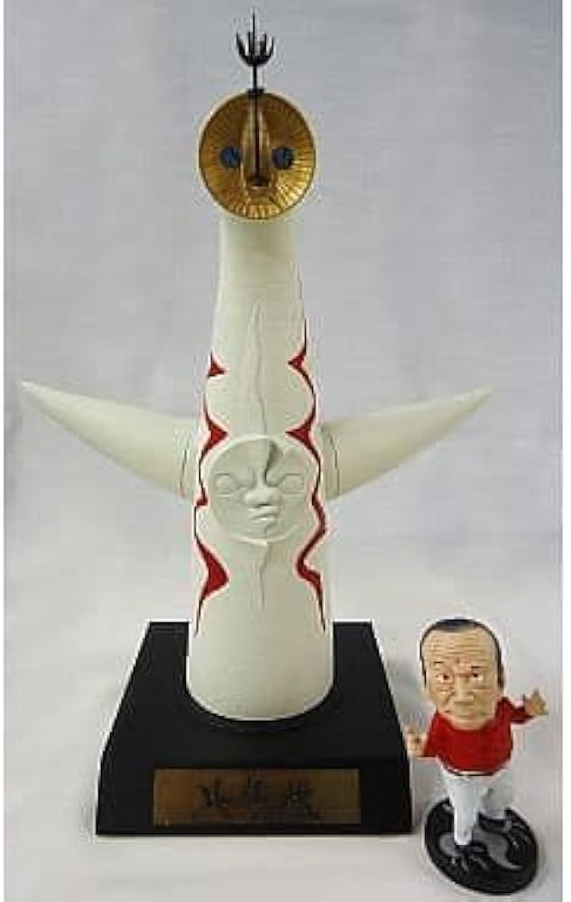 Amazon | フィギュア 岡本太郎と太陽の塔 1 350 コールドキャスト製