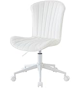 Amazon.co.jp: ASHEL ジェリー デスクチェア ベロア キャスター 白脚