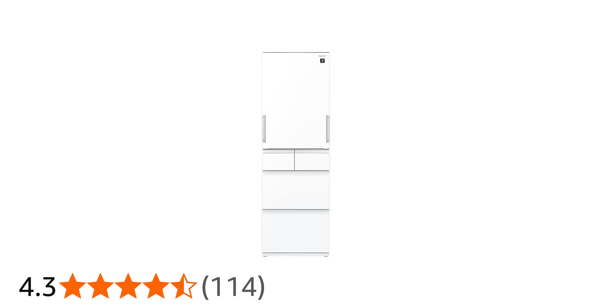 Amazon | シャープ SHARP 冷蔵庫 SJ-G417J-W 412L プラズマクラスター