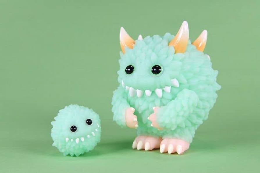 Amazon.co.jp: INSTINCTOY Monster Fluffy & Fluffy Set Mint Green