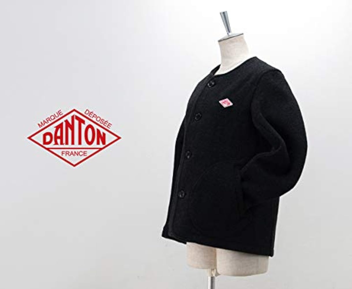Amazon.co.jp: DANTON ダントン レディース WOOL MOSSER ノーカラー