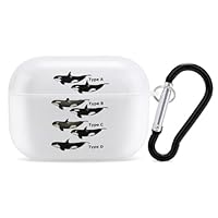 Amazon.co.jp: タイプのシャチのイラスト 世界の野生動物 AirPods Pro2