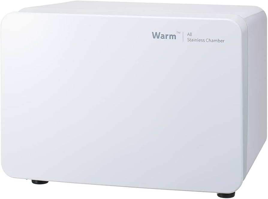 Amazon | タオルウォーマー KRS-080W (前開き) ホワイト 8L 高さ25×幅