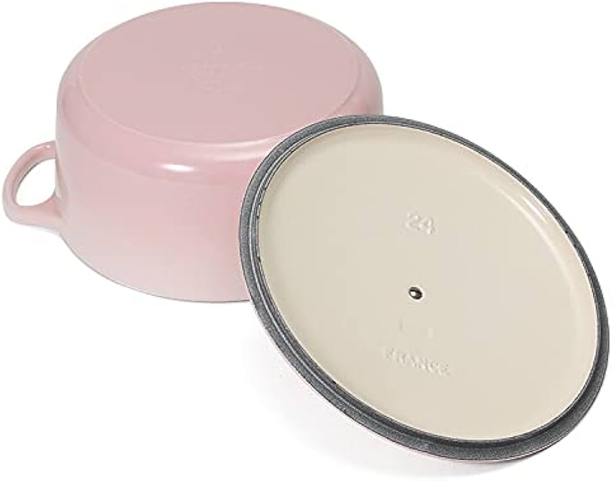 ルクルーゼ 両手鍋 ジャポネーズ 24cm アンティークローズ ピンク