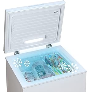 Amazon.co.jp: アイリスオーヤマ 冷凍庫 100L 上開き 静音 温度調節3