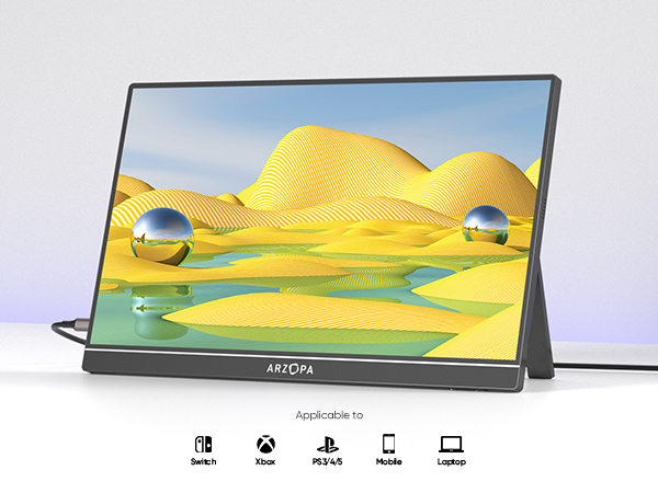 Amazon.com: ARZOPA 16.1'' 144Hz Portable Gaming Monitor, 106% sRGB
